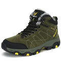 Men Mountain Climbing Shoes Winter Thick Fur Hiking Sneakers Men Trekking Shoes Big Size Waterproof Shoes Outdoor Couple Shoes