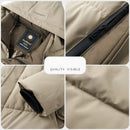 Jaqueta casual masculina acolchoada de algodão,  para homens de negócios.