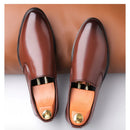 Sapatos sociais masculinos, tamanho grande 35-50 primavera outono novos sapatos de couro de grife masculinos mocassins pretos de cor sólida